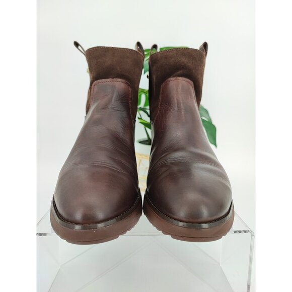 Fitflop Women's Signey Mixte Brown Leather Ankle Boot Size 9 US - Picture 2 of 8